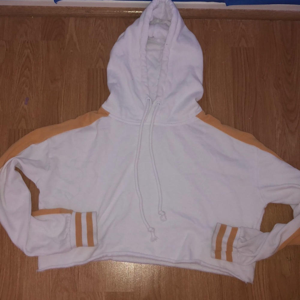 White and Yellow PacSun Copped Hoodie!